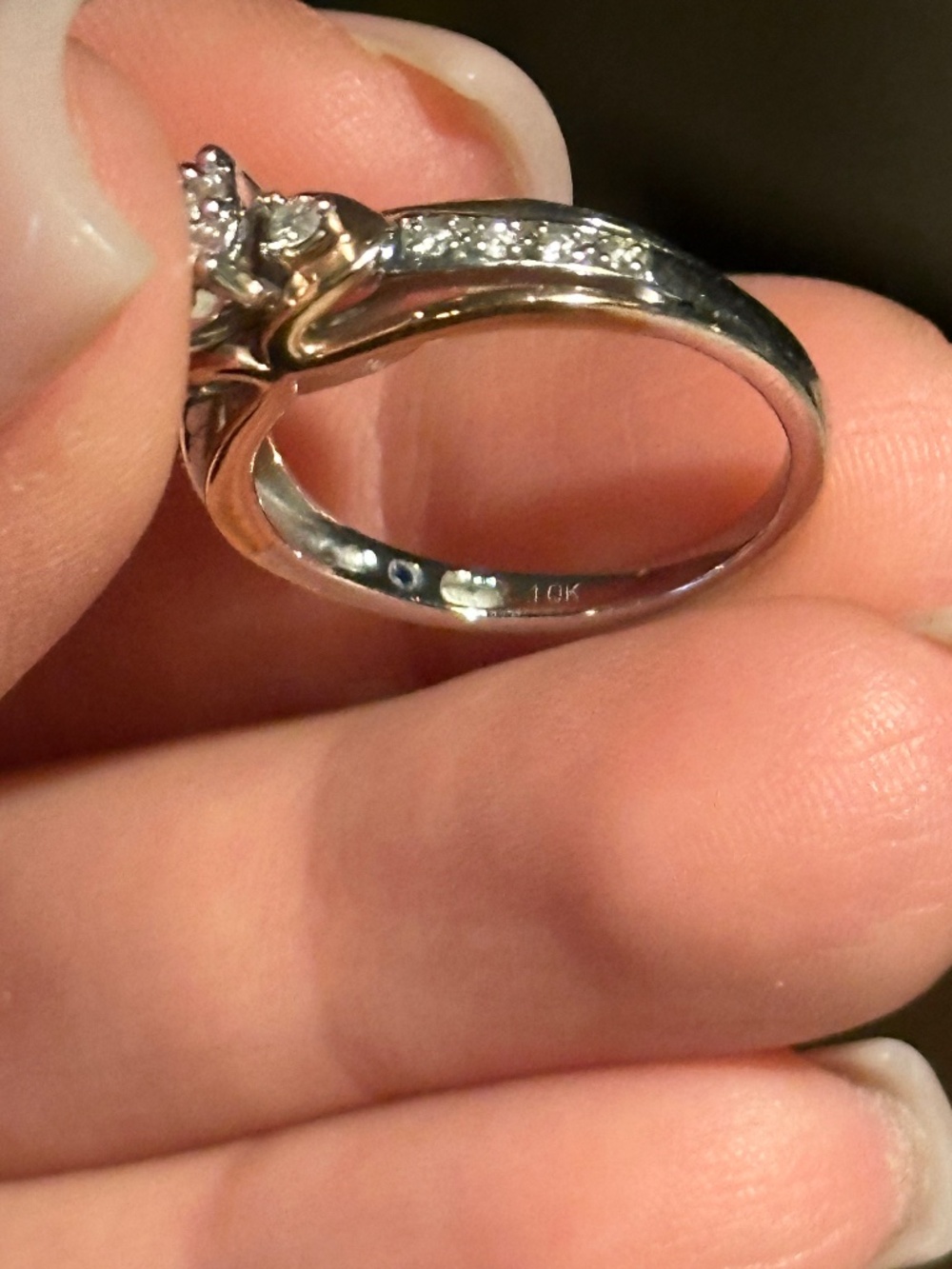 Zales Diamond Ring + Pandora Ring - Picture 6 of 8